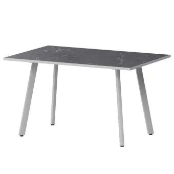 Стол нераздвижной Альфа Альфа 1200 (Н-3815) Даркстоун/Белый муар 1200x800x750 Обеденные столы в пластике | Защита-Офис - интернет-магазин сейфов, кресел, металлической и офисной мебели в Казани и Йошкар-Оле