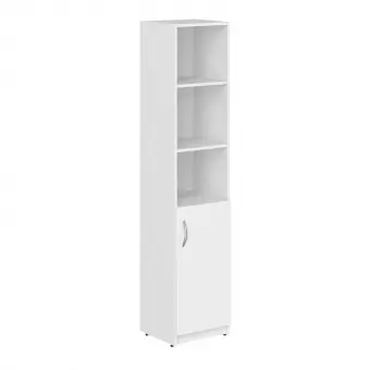 Шкаф колонка с глухой малой дверью SR-5U.5(R) белый 386*375*1817 Simple | Защита-Офис - интернет-магазин сейфов, кресел, металлической и офисной мебели в Казани и Йошкар-Оле