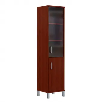 Шкаф-колонка комбинированная B 431.5(L) бургунди 475*450*2054 Born | Защита-Офис - интернет-магазин сейфов, кресел, металлической и офисной мебели в Казани и Йошкар-Оле