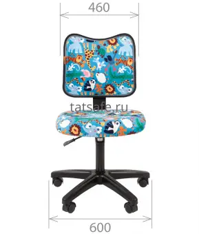 Кресло детское Chairman Kids 102 black | Защита-Офис - интернет-магазин сейфов, кресел, металлической и офисной мебели в Казани и Йошкар-Оле