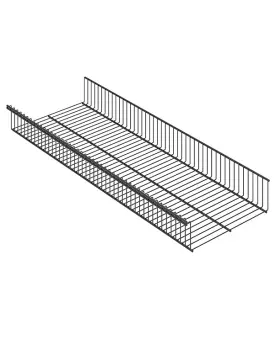Полка-корзина GSb 90х30 графит | Защита-Офис Полка-корзина GSb 90х30 графит | Защита-Офис - интернет-магазин сейфов, кресел, металлической и офисной мебели в Казани и Йошкар-Оле
