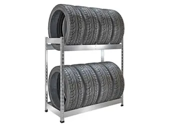 Стеллаж SB 1153Х1167Х525 для хранения 8 шин оцинкованный | Защита-Офис - интернет-магазин сейфов, кресел, металлической и офисной мебели в Казани и Йошкар-Оле