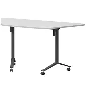 Стол мобильный складной трапециевидный МБ22-127.58Т белый/антрацит Стол мобильный складной трапециевидный МБ22-127.58Т белый/антрацит | Защита-Офис - интернет-магазин сейфов, кресел, металлической