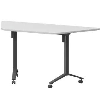 Стол мобильный складной трапециевидный МБ22-127.58Т белый/антрацит | Защита-Офис - интернет-магазин сейфов, кресел, металлической и офисной мебели в Казани и Йошкар-Оле