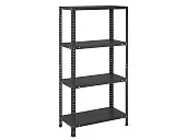 Стеллаж ES 115KD/60x30/4 Black | Защита-Офис - интернет-магазин сейфов, кресел, металлической 