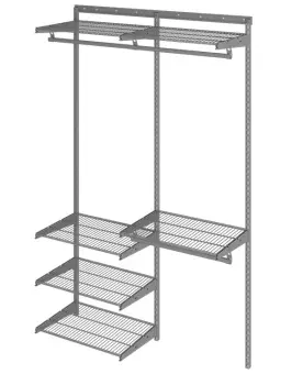 Гардеробная система Optima G120 графит | Защита-Офис - интернет-магазин сейфов, кресел, металлической и офисной мебели в Казани и Йошкар-Оле