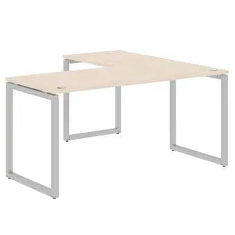 Стол угловой XQCT 1615 Бук тиара/Алюминий 1600х1500х750 XTEN-Q | Защита-Офис - интернет-магазин сейфов, кресел, металлической и офисной мебели в Казани и Йошкар-Оле