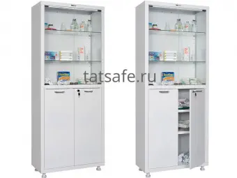 Шкаф Hilfe МД 2 1670/SG | Защита-Офис - интернет-магазин сейфов, кресел, металлической и офисной мебели в Казани и Йошкар-Оле