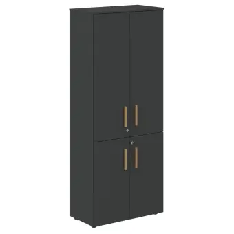 Шкаф с средними и малыми дверьми FHC 80.3(Z) Черный графит/Черный графит 802х429х1983 FORTA | Защита-Офис - интернет-магазин сейфов, кресел, металлической и офисной мебели в Казани и Йошкар-Оле