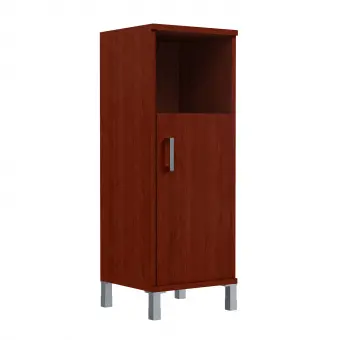 Шкаф-колонка средняя с глухой малой дверью B 421.2(L) бургунди 475*450*1286 Born | Защита-Офис - интернет-магазин сейфов, кресел, металлической и офисной мебели в Казани и Йошкар-Оле