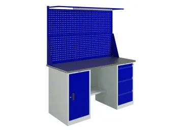 Верстак слесарный Profi (№607) WT160.WD1/WD3.021 | Защита-Офис - интернет-магазин сейфов, кресел, металлической и офисной мебели в Казани и Йошкар-Оле