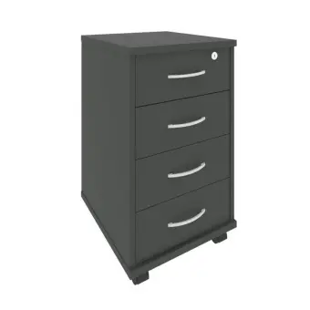 Riva Тумба подкатная с фолдингом А.ТМ-4F Антрацит 420*450*708 | Защита-Офис - интернет-магазин сейфов, кресел, металлической и офисной мебели в Казани и Йошкар-Оле