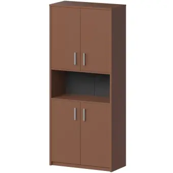 Шкаф с нишей А-312 Терракота 770x370x2000 Арго | Защита-Офис - интернет-магазин сейфов, кресел, металлической и офисной мебели в Казани и Йошкар-Оле