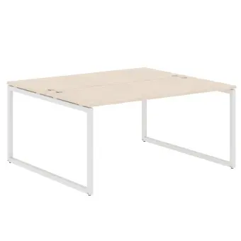 Стол 2-х местный XQWST 1614 Бук тиара/Белый 1600х1406х750 XTEN-Q | Защита-Офис - интернет-магазин сейфов, кресел, металлической и офисной мебели в Казани и Йошкар-Оле