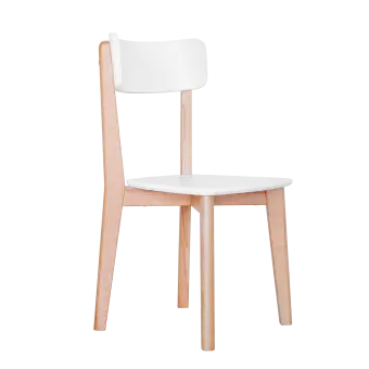 Комплект эргономичных стульев LYKKE CR-2 Белый/Бук 450х465х900 LYKKE | Защита-Офис - интернет-магазин сейфов, кресел, металлической и офисной мебели в Казани и Йошкар-Оле