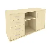 Riva Тумба под оргтехнику с фолдингом А.МТ-2F Клен 1192*450*667 | Защита-Офис - интернет-магазин сейфов, кресел, металлической 