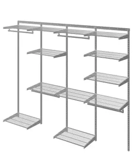 Гардеробная система Max G240 графит | Защита-Офис - интернет-магазин сейфов, кресел, металлической и офисной мебели в Казани и Йошкар-Оле