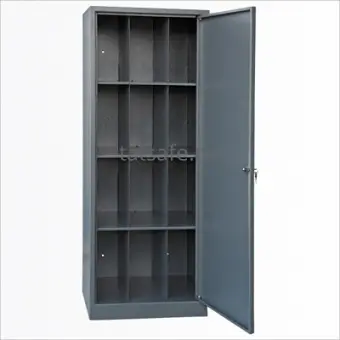 Шкаф для противогазов 12 ячеек | Защита-Офис - интернет-магазин сейфов, кресел, металлической и офисной мебели в Казани и Йошкар-Оле