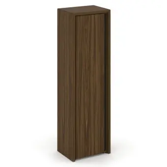 Corner Гардероб узкий COR.GB-1 (L) Орех Лоренцо/Графит 600*450*2000 | Защита-Офис - интернет-магазин сейфов, кресел, металлической и офисной мебели в Казани и Йошкар-Оле