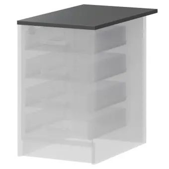 Крышка к приставным тумбам А-707 Антрацит 440x730x22 Арго | Защита-Офис - интернет-магазин сейфов, кресел, металлической и офисной мебели в Казани и Йошкар-Оле