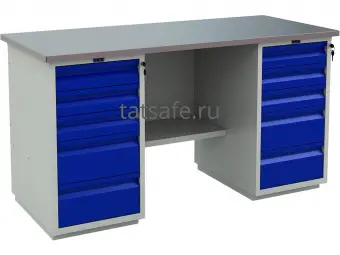 Верстак слесарный Profi (№604) WT160.WD5/WD5.000 | Защита-Офис - интернет-магазин сейфов, кресел, металлической и офисной мебели в Казани и Йошкар-Оле