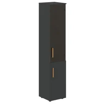 Шкаф колонка комбинированая (R) с топом FHC 40.2(R) Черный графит/Черный графит 404х429х1983 FORTA | Защита-Офис - интернет-магазин сейфов, кресел, металлической и офисной мебели в Казани и Йошкар-Оле