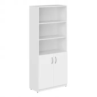 Шкаф с комплектом глухих малых дверей SR-5W.5 белый 770*375*1817 Simple | Защита-Офис - интернет-магазин сейфов, кресел, металлической и офисной мебели в Казани и Йошкар-Оле
