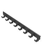 Панель с крючками боковая GHB-40 графит | Защита-Офис - интернет-магазин сейфов, кресел, металлической 