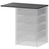 Крышка к приставным тумбам А-705 Антрацит 440x450x22 Арго | Защита-Офис - интернет-магазин сейфов, кресел, металлической 