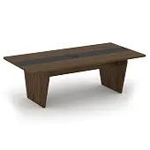 Corner Стол переговорный COR.PRG-24 Орех Лоренцо/Графит 2400*1200*750 | Защита-Офис - интернет-магазин сейфов, кресел, металлической 