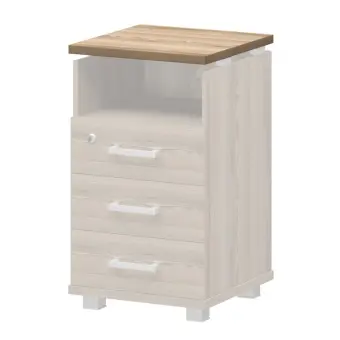 Крышка тумбы НТ-320.45 Дуб сафари 438x444x25 Аргентум | Защита-Офис - интернет-магазин сейфов, кресел, металлической и офисной мебели в Казани и Йошкар-Оле
