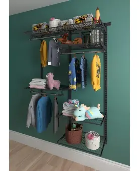 Гардеробная система Optima G120 графит | Защита-Офис - интернет-магазин сейфов, кресел, металлической и офисной мебели в Казани и Йошкар-Оле