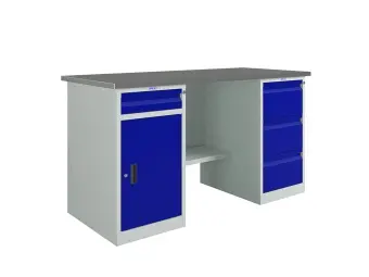 Верстак слесарный Profi (№606) WT160.WD2/WD3.000 | Защита-Офис - интернет-магазин сейфов, кресел, металлической и офисной мебели в Казани и Йошкар-Оле