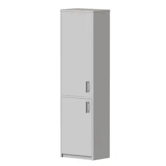 Шкаф закрытый А-321+А-621 Серый 560x370x2000 Арго | Защита-Офис - интернет-магазин сейфов, кресел, металлической и офисной мебели в Казани и Йошкар-Оле