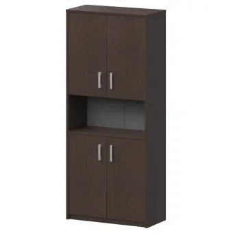 Шкаф с нишей А-312 Дуб венге 770x370x2000 Арго | Защита-Офис - интернет-магазин сейфов, кресел, металлической и офисной мебели в Казани и Йошкар-Оле