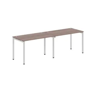 Стол 2-х местный XWST 2470 дуб сонома/алюминий 2400*700*750 Xten-S | Защита-Офис - интернет-магазин сейфов, кресел, металлической и офисной мебели в Казани и Йошкар-Оле