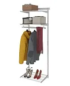 Гардеробная система Basic G60 белая Гардеробная система Basic G60 белая | Защита-Офис - интернет-магазин сейфов, кресел, металлической