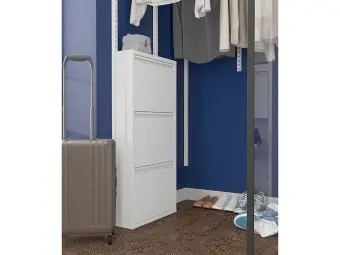 Обувница Практик ОМ-5 белая | Защита-Офис - интернет-магазин сейфов, кресел, металлической и офисной мебели в Казани и Йошкар-Оле