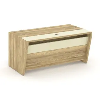 Corner Стол руководителя прямой COR.SR-16 Гикори Песочный/Ваниль 1600*900*750 | Защита-Офис - интернет-магазин сейфов, кресел, металлической и офисной мебели в Казани и Йошкар-Оле