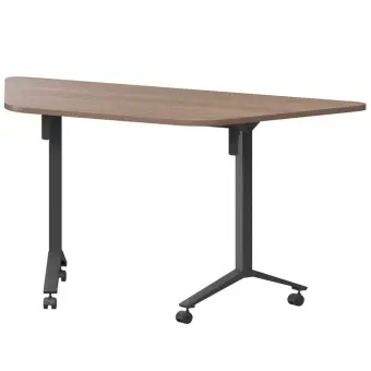 Стол мобильный складной трапециевидный МБ22-127.58Т темный шимо/антрацит | Защита-Офис - интернет-магазин сейфов, кресел, металлической и офисной мебели в Казани и Йошкар-Оле