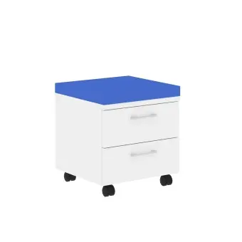Тумба с подушкой XMC-2D.1A Белый/Синий C-06 465х465х520 XTEN | Защита-Офис - интернет-магазин сейфов, кресел, металлической и офисной мебели в Казани и Йошкар-Оле