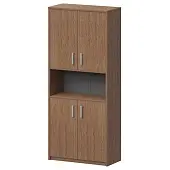 Шкаф с нишей А-312 Орех гварнери 770x370x2000 Арго | Защита-Офис - интернет-магазин сейфов, кресел, металлической 