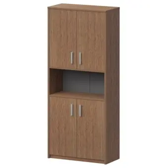 Шкаф с нишей А-312 Орех гварнери 770x370x2000 Арго | Защита-Офис - интернет-магазин сейфов, кресел, металлической и офисной мебели в Казани и Йошкар-Оле