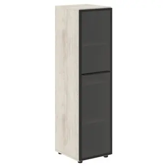 Шкаф колонка со стеклянной дверью LMC 40.2(L) Сосна Эдмонт 400х430х1517 LOFTIS | Защита-Офис - интернет-магазин сейфов, кресел, металлической и офисной мебели в Казани и Йошкар-Оле