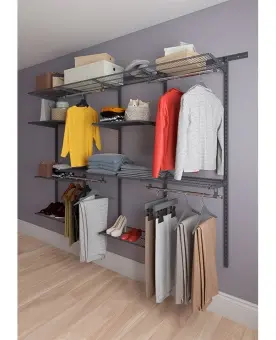 Гардеробная система Max G240 графит | Защита-Офис - интернет-магазин сейфов, кресел, металлической и офисной мебели в Казани и Йошкар-Оле