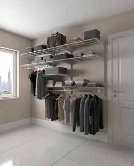 Гардеробная система Optima G240 графит | Защита-Офис - интернет-магазин сейфов, кресел, металлической и офисной мебели в Казани и Йошкар-Оле