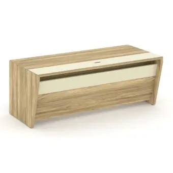 Corner Стол руководителя прямой COR.SR-20 Гикори Песочный/Ваниль 2000*900*750 | Защита-Офис - интернет-магазин сейфов, кресел, металлической и офисной мебели в Казани и Йошкар-Оле