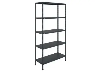 Стеллаж MS Standart (2000*1000*400) 5 полок BLACK | Защита-Офис - интернет-магазин сейфов, кресел, металлической и офисной мебели в Казани и Йошкар-Оле