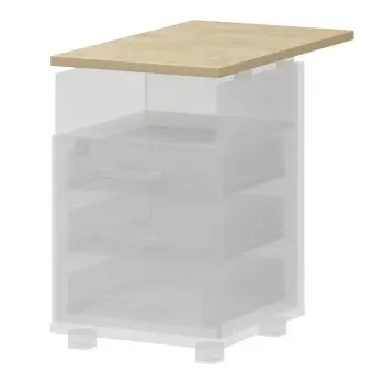 Крышка тумбы НТ-320.73 Баттл Рок 438x730x25 Аргентум | Защита-Офис - интернет-магазин сейфов, кресел, металлической и офисной мебели в Казани и Йошкар-Оле