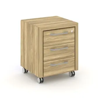 Corner Тумба мобильная COR.TM-1 Гикори Песочный 480*450*600 | Защита-Офис - интернет-магазин сейфов, кресел, металлической и офисной мебели в Казани и Йошкар-Оле